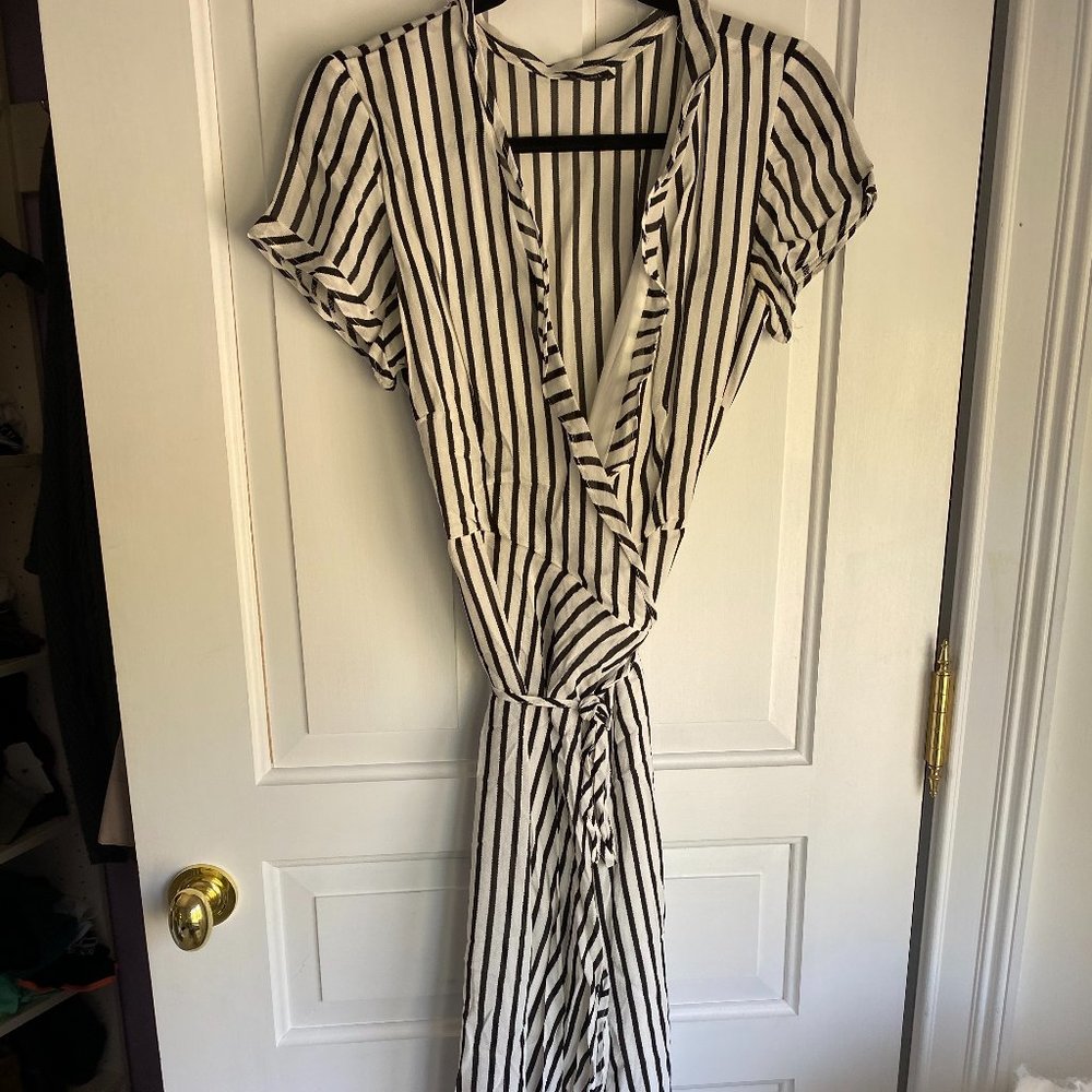 Striped Wrap Adie Maxi Dress